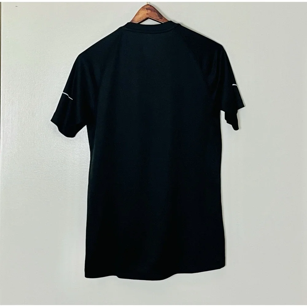 Adidas Running Shirt Men's Small Black Reflective Breathable‎ Lightweight Gym